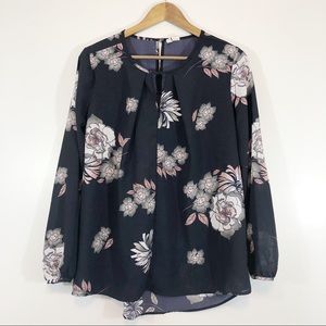 Japna Pink and Black Blouse Size Small